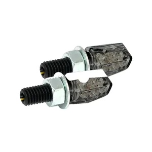 Intermitentes LED Tiny. Negro, lente ahumada