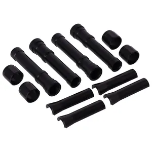 Dippert, juego de tapas de varillas de empuje de aluminio para Shovel. Negro