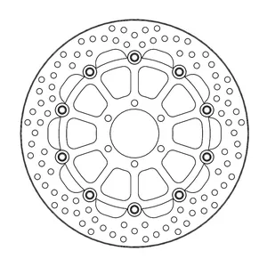 Rotor de freno flotante serie Halo de Moto-Master