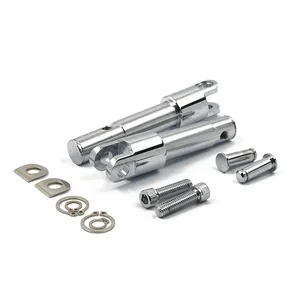 Kit de soporte de conversión para estriberas. longitud estándar. Cromado