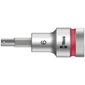 Punta hexagonal Wera Zyklop con accionamiento de 1/2" y función de retención