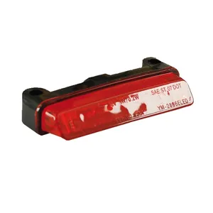Donovan, luz trasera LED mini. Negro. Lente roja
