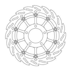 Rotor de freno flotante serie Flame de Moto-Master