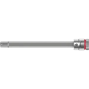 Punta de vaso hexagonal Wera Zyklop 1/4" con función de sujeción - Métrica