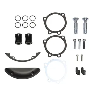 Arlen Ness, kit de fijación para filtro de aire invertido. Negro