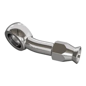 Goodridge, banjo 3/8"/M10. 20 grados. Acero inoxidable