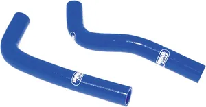 Radiator hose kit - blue silicone tubes