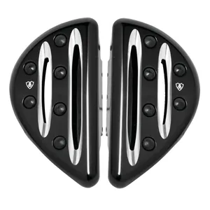 Arlen Ness, estribos de pasajero Deep Cut. Negro