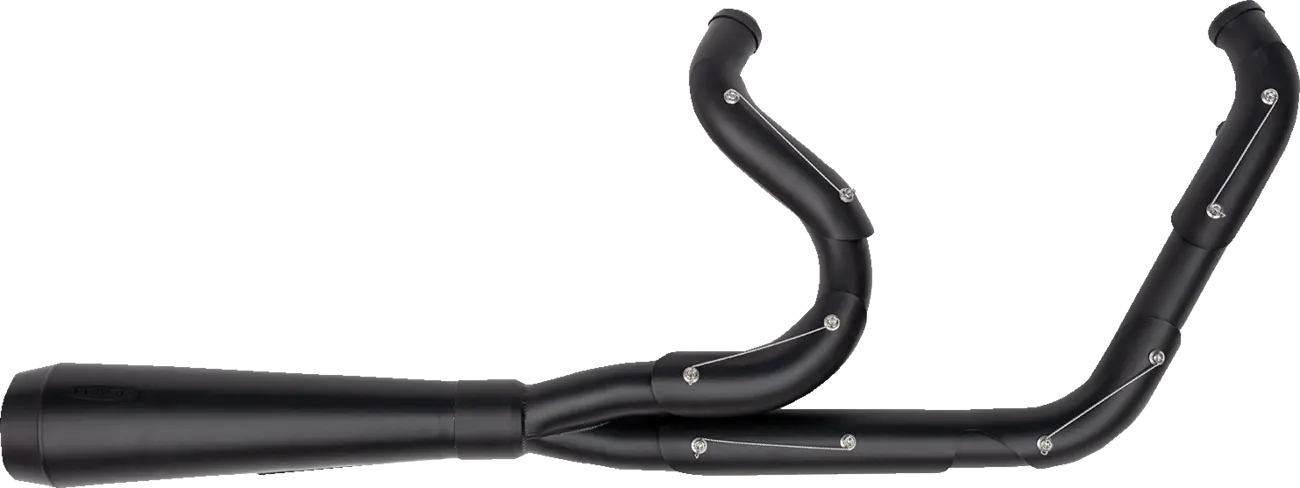 Sistema de escape 2 en 1 Assault instalado en motocicleta