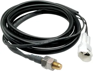 Cable de velocímetro o tacómetro metálico con conectores en ambos extremos