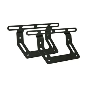 Juego de soportes para alforjas. Negro mate