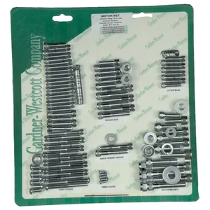 Juego de tornillos del motor, Allen cromado