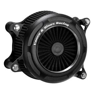 Vance & Hines, filtro de aire VO2 Onyx. Negro mate