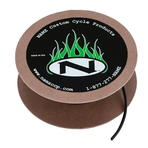 NAMZ, tubo termorretráctil. Rollo de 25 pies, 1/8" (3.18mm). Negro