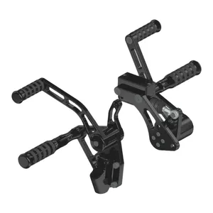 Rick's Motorcycles, kit de controles adelantados. AK47. STD. Negro