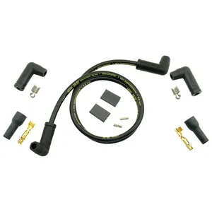 Accel, juego de cables de bujía universales de 8.8mm. Negro