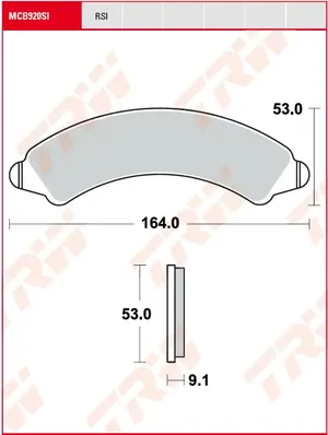 Plaquettes de frein de course off-road frittées RSI Series - sinter Racing