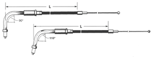 Cable de acelerador y retorno para Harley-Davidson Touring 2002-2007