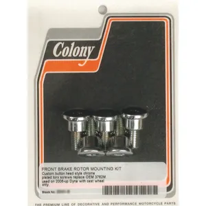 Colony, kit de tornillos para disco de freno delantero. Cromo