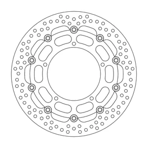 Rotor de freno flotante serie Halo de Moto-Master