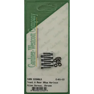 GW, kit de montaje de lente de intermitente, allen cromado