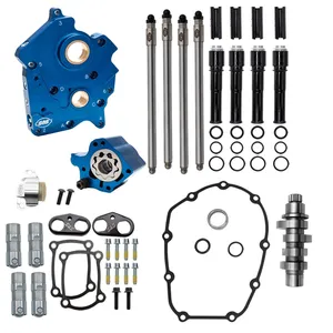 Kit de árbol de levas S&S, transmisión por cadena M8 HPT542. Refrigeración líquida. Negro
