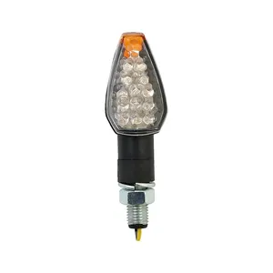 Peak, intermitentes LED mini. Vástago de 20mm. Lente transparente