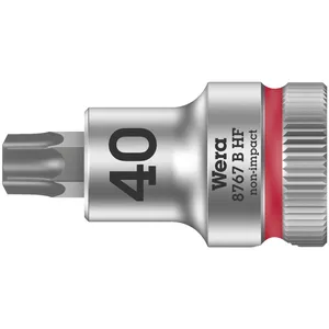 Bit de vaso Torx® Wera Zyklop 3/8" TX40 con función de sujeción
