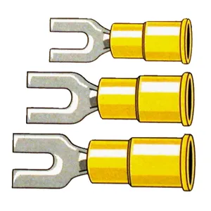 Conectores, terminal de pala PVC, crimpado. Amarillo 3.5mm