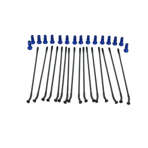 Kit de radios metálicos y tuercas de rueda para motocicleta