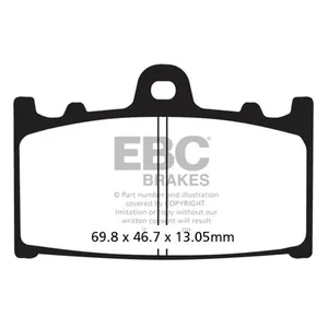 Pastillas de freno EBC V-pad Semi Sintered