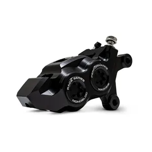 Pinza Monobloc de 4 pistones PM, Race Series. Delantera derecha. Negro