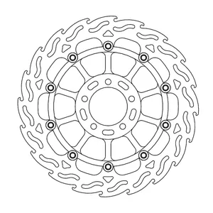 Rotor de freno flotante serie Flame de Moto-Master