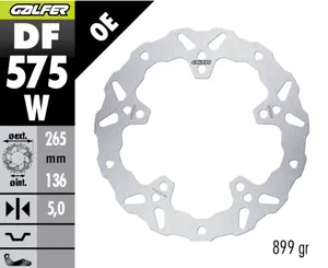 Disco de freno Fixed Wave con superficie ondulada para mejor refrigeración