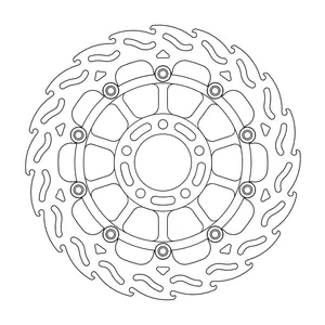 Rotor de freno flotante serie Flame de Moto-Master