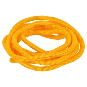 Manguito de cableado dividido de PVC, 12ft, 3/8" D.I. (9.53mm). Amarillo