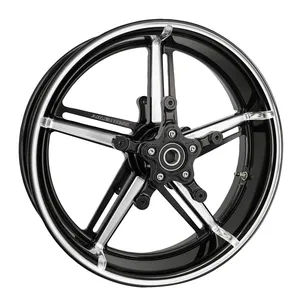 Arlen Ness, rueda Factory 24 de 21 x 3.50. Delantera. Negro CC