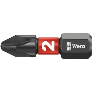 Bit Wera de 1/4" para tornillos Phillips Impaktor PH2