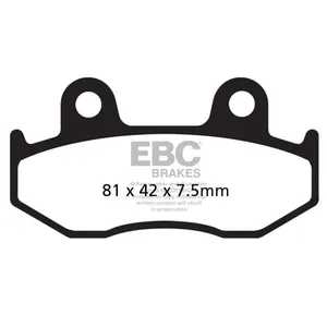 Pastillas de freno EBC Carbon X / serie TT