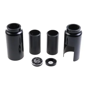 Cult-Werk, kit de cubiertas de horquilla de 6 piezas Mediano. Negro brillante