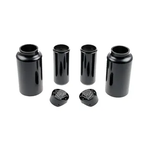 Cult-Werk, kit de cubiertas de horquilla de 6 piezas. Negro brillante. Logo