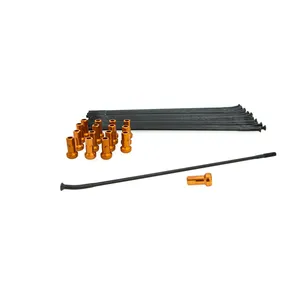 Kit de radios de rueda y tuercas de fijación metálicas para recambio