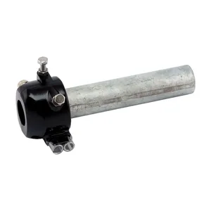 Empuñadura de acelerador universal de metal para manillares de 7/8"/22 mm, negra