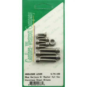 Kit de tornillos de control de manillar, Allen de acero inoxidable