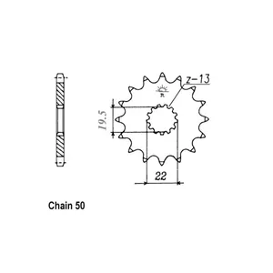 Piñón delantero JT 435.15