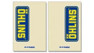 Autocolantes para forquilhas - basculante Öhlins transparente 2PK