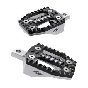 Kraus, juego de estriberas EXO. Parte superior de aluminio negro / Base de aluminio mecanizado