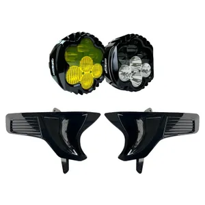 Custom Dynamics, kit de faro LED Shark Demon. Blanco/amarillo