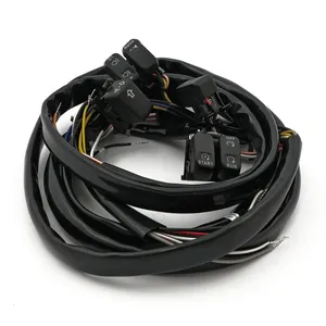 Kit de interruptores de manillar y cableado. Estándar. Negro