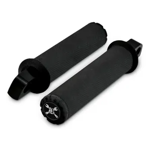 Burly, Juego de Estriberas Hawk Billet. Negro Texturizado